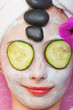 Foto: facial mask at a spa facial mask at a spa