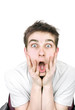 amazed young man
