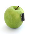Foto: Apple with an integrated circuit Apple with an integrated circuit