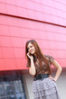 Cute girl talking on the phone