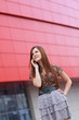 Cute girl talking on the phone