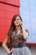 Cute girl talking on the phone