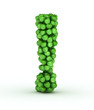 Foto: Exclamation mark, alphabet of green apples Exclamation mark, alphabet of green apples