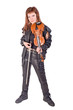 rocker woman with a violin