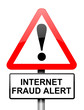 Internet fraud concept.