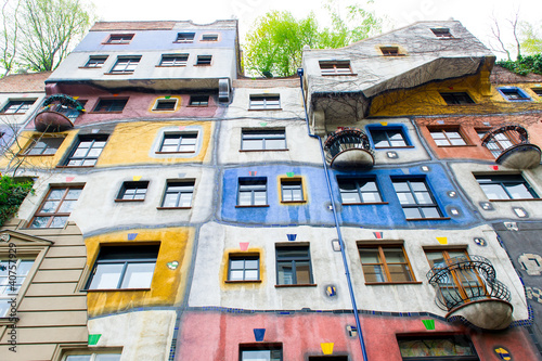 Photo: The Hundertwasser House in Vienna The Hundertwasser House in Vienna
