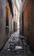 Narrow medieval lane at Vilnius