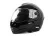 black motorcycle helmet isolated