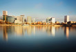 A Beautiful view of Portland downtown with nice reflection