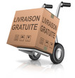 Illustration: free shipping carboard box free shipping carboard box