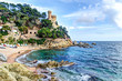 mediterranean sea at the Costa Brava - Lloret de Mar, Spain mediterranean sea at the Costa Brava - Lloret de Mar, Spain