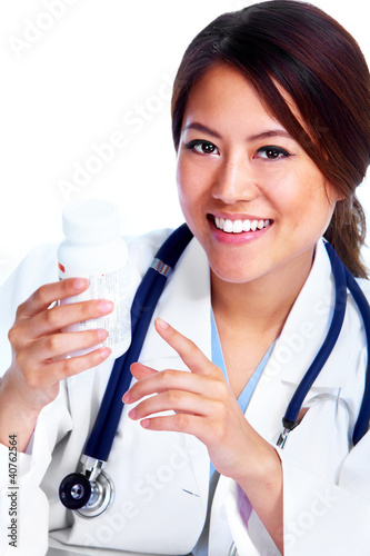 Foto: Chinese medical doctor woman. Chinese medical doctor woman.