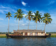 Houseboat on Kerala backwaters, India