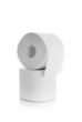 Foto: Two rolls of toilet paper isolated over a white background Two rolls of toilet paper isolated over a white background