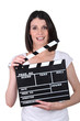Woman ready to clap