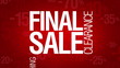 Video: Final sale, everything 50 percent off. Sale words loop. Final sale, everything 50 percent off. Sale words loop.