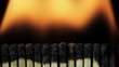 Burning matches Burning matches
