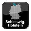 Glossy Button - Deutschlandkarte: Bundesland Schleswig-Holstein