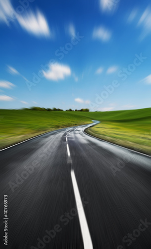 Photo: motion road motion road
