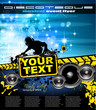 Abstract Colorful Music Event Background