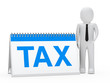 businessman tax calendar