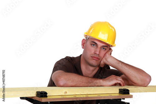 Foto: Bored carpenter, Bored carpenter,