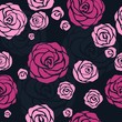 Vector: seamless roses pattern seamless roses pattern
