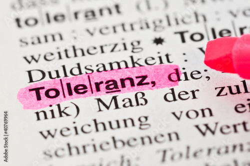 Foto: Toleranz Toleranz