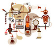 Coffee Factory - vector illustration