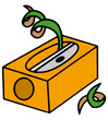 Vector: taille crayons taille crayons