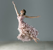 Ballet dancer posing in ornate gown