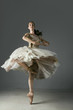 Ballet dancer posing on pointe