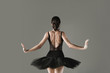 Ballet dancer posing in tutu