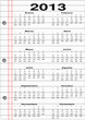 calendario para el 2013