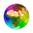 Rainbow and beauty planet Earth - Europe, Asia and Africa Rainbow and beauty planet Earth - Europe, Asia and Africa