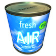Can of ecologic fresh air - cartoon