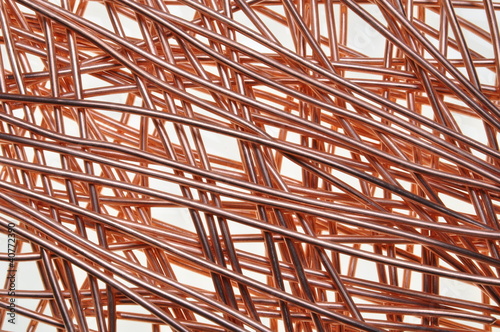 Photo: Copper wire symbol of intelligent network Copper wire symbol of intelligent network