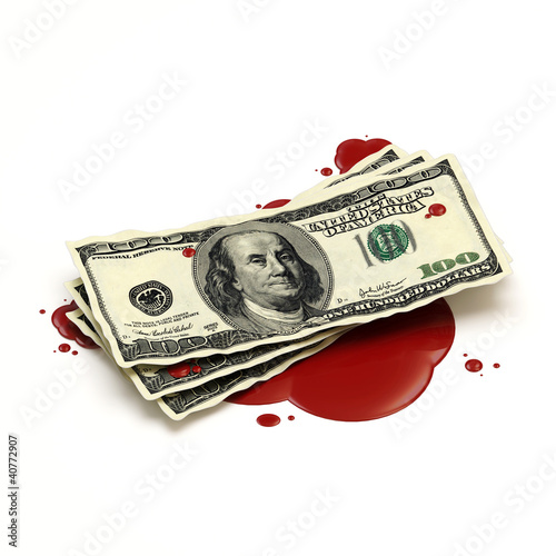 Illustration: Blood Money Concept Blood Money Concept
