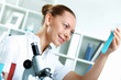 Young scientist working in laboratory