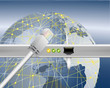 Illustration: weltweite Vernetzung weltweite Vernetzung