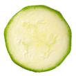 Zucchini slice isolated, clipping path included Zucchini slice isolated, clipping path included