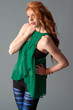 young red haired model