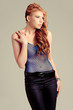 young red haired model