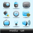 media icon set