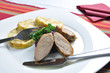 Roasted duck breast with Carlsbad dumplings