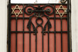 Door with ornaments at Sephardic Synagogue in Sofia, Bulgaria