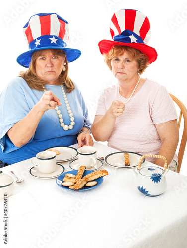 Photo: Stock Photo of Angry Tea Party Voters Stock Photo of Angry Tea Party Voters