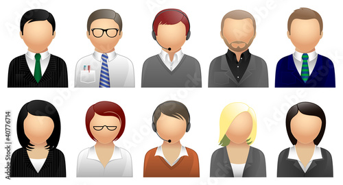 Vector: Business & Office Avatars and User Icons Business & Office Avatars and User Icons