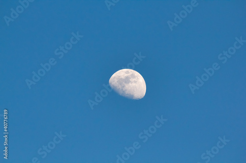 Photo: Moon still in the clear sky Moon still in the clear sky