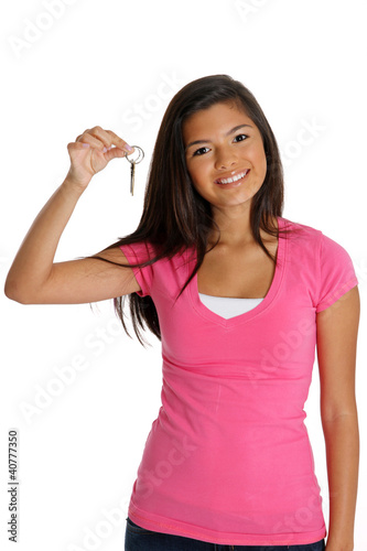 Photo: Teenager Holding Keys Teenager Holding Keys